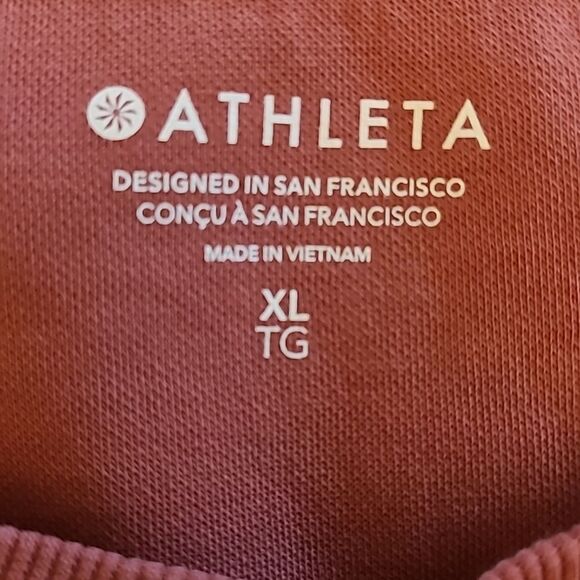 Athleta Crewneck Sweatshirt Burnt Red Size XL - Picture 10 of 10